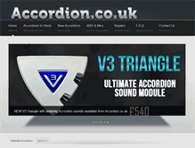 Tablet Screenshot of accordion.co.uk